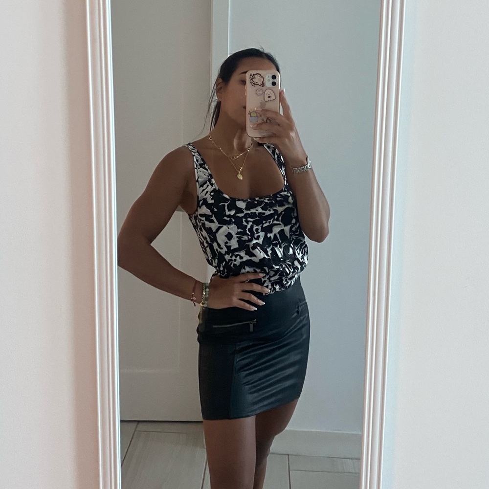 Silk like material armani exchange dress